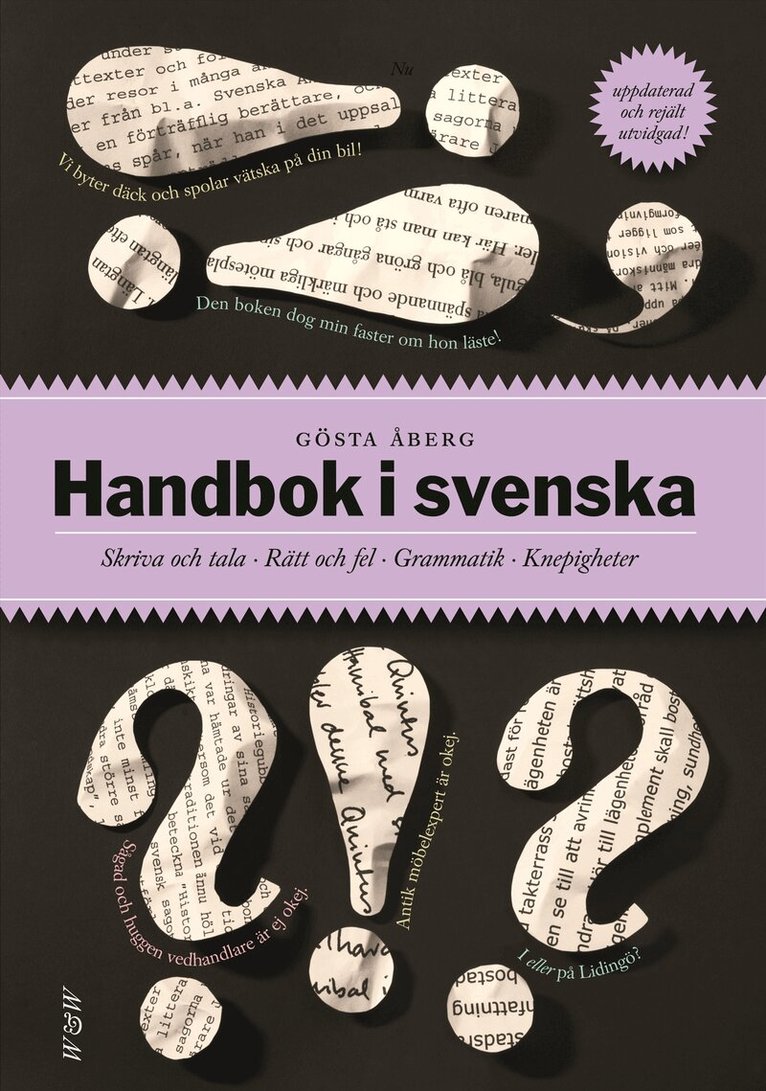 Gösta Åberg - Handbok i svenska : skriva och tala - rätt och fel - grammatik - knepigheter, Inbunden