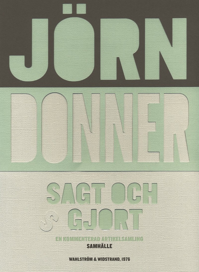 Jörn Donner - Sagt och gjort, E-bok