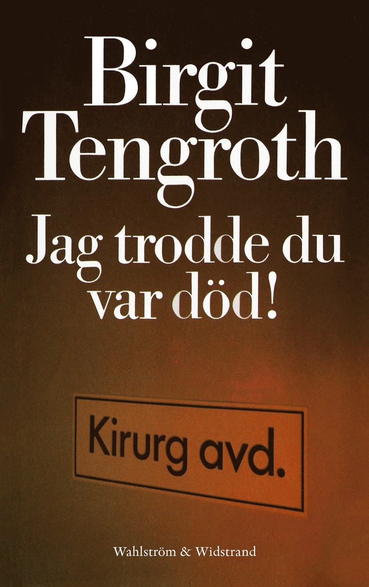 Birgit Tengroth - Jag trodde du var död!, E-bok