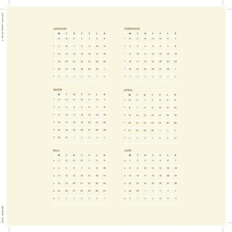 Ulf Lundell - Väggalender 2026 Ulf Lundell : Vardagar, Övrigt