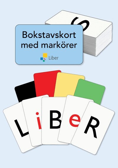 Maj J Örtendal - Läsinlärning i 7 steg Bokstavskort med markörer. Tillgänglighet: Kommande
