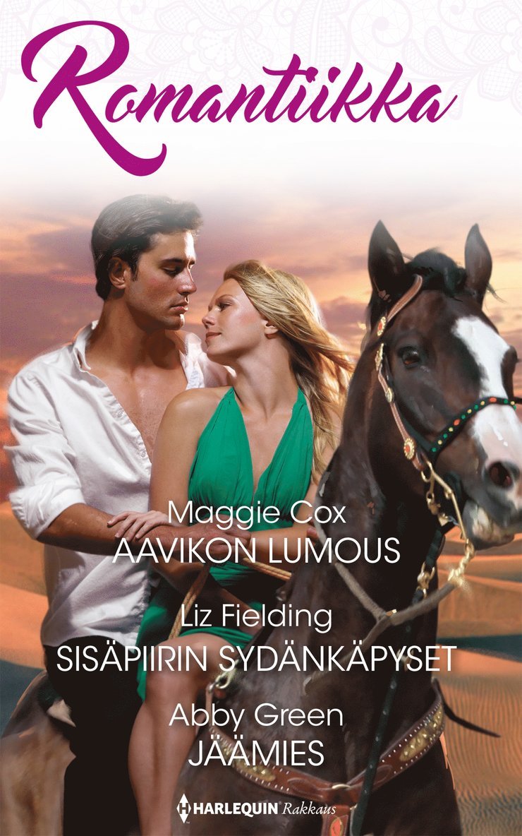Abby Green, Liz Fielding, Maggie Cox - Aavikon lumous / Sisäpiirin sydänkäpyset / Jäämies, E-bok