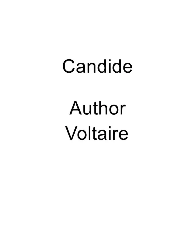 Voltaire, - Candide, E-bok. Tillgänglighet: Lägg i varukorg