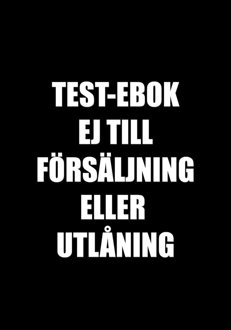 Test Testsson - Testbok, E-bok