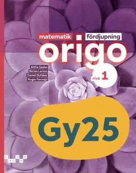Matematik Origo fördjupning nivå 1