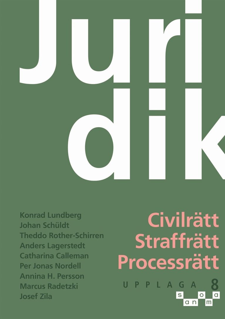 Marcus Radetzki, Konrad Lundberg, Johan Schüldt, Theddo Rother-Schirren, Anders Lagerstedt, Catharina Calleman, Per Jonas Nordell, Annina H. Persson, Josef Zila - Juridik, civilrätt, straffrätt, processrätt, E-bok. Tillgänglighet: Lägg i varukorg