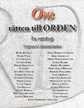 Om r�tten till ORDEN: En antologi