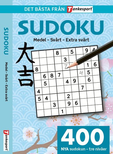 400 nya Sudoku : Medel - svårt - extra svårt, Häftad