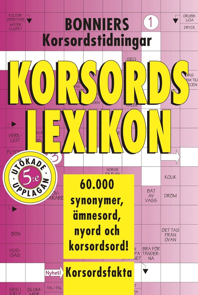 Korsordslexikon, Inbunden