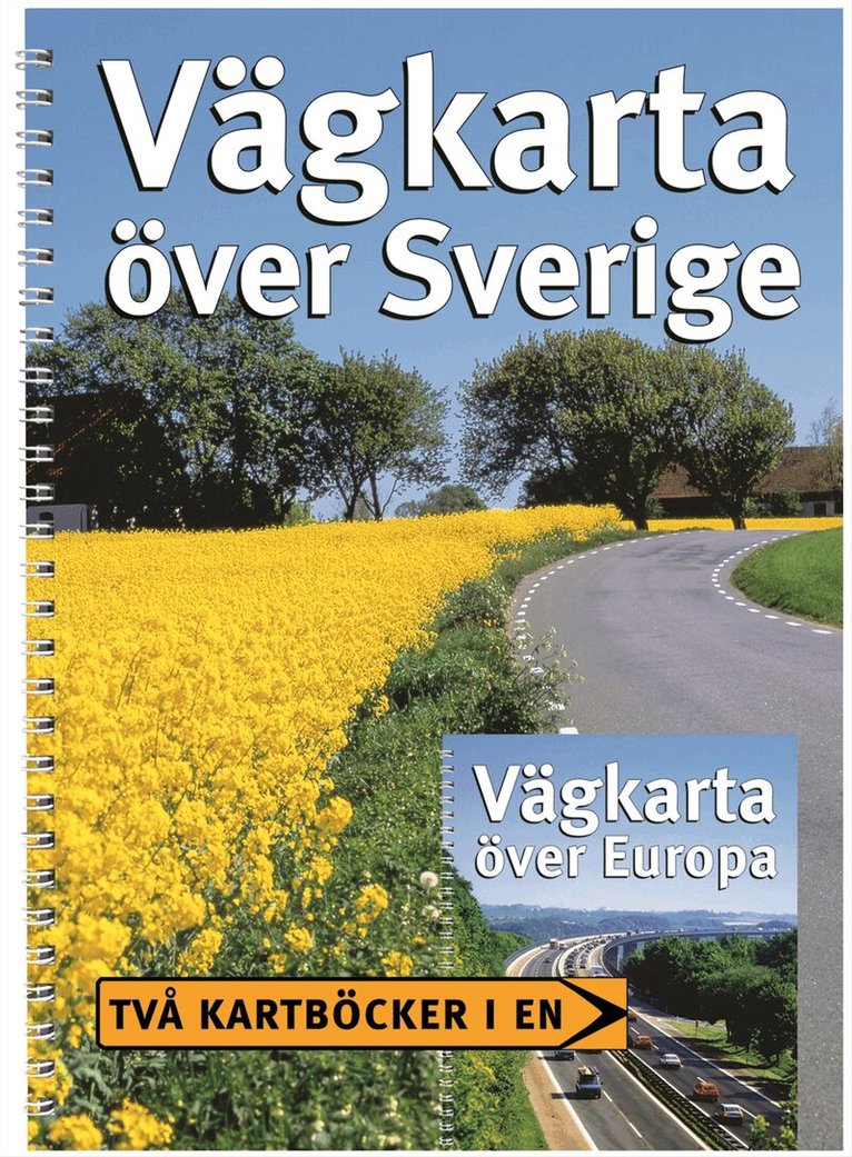 Vägkarta över Sverige - Vägkarta över Europa, Häftad