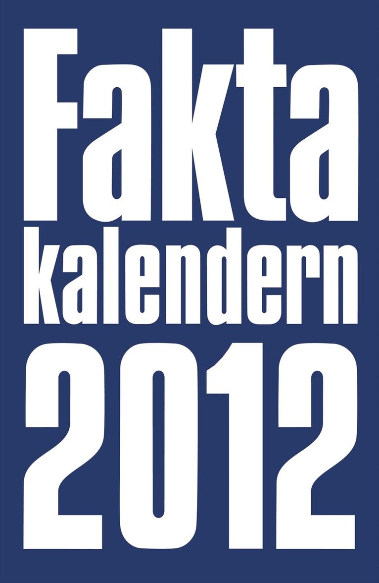 Faktakalendern 2012, Häftad