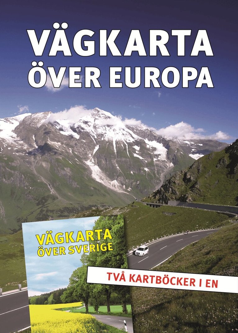 Vägkarta över Sverige / Europa, Häftad