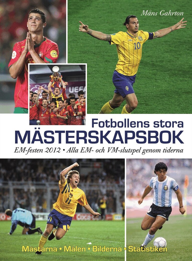 Måns Gahrton - Fotbollens stora mästerskapsbok, Inbunden