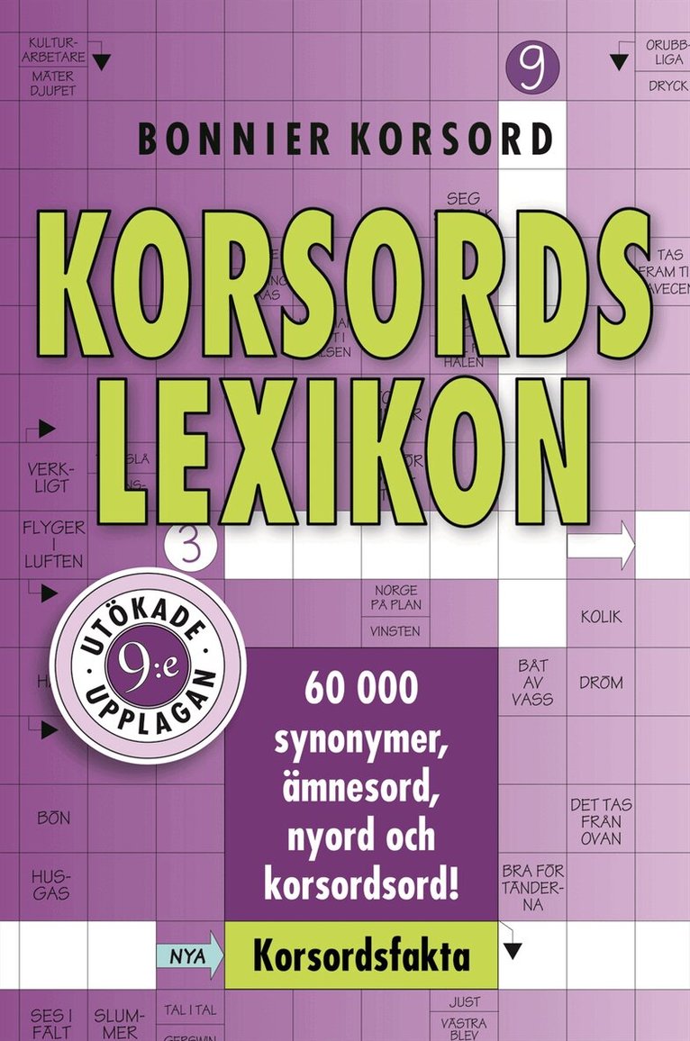 Korsordslexikon, Inbunden