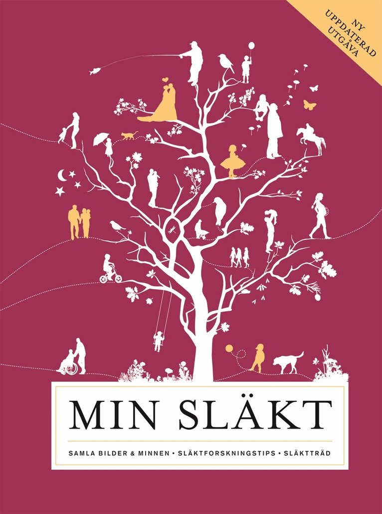 Min släkt : samla bilder & minnen, släktforsknings tips, släktträd, Inbunden