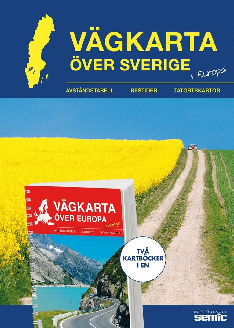 Vägkarta över Sverige / Europa, Häftad