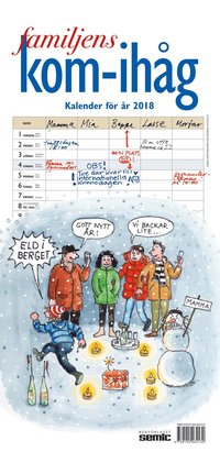 e-Bok Väggkalender 2018 Familjens kom ihåg kalender <br />                        Väggkalender