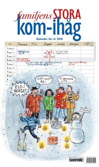 e-Bok Väggkalender 2018 Familjens STORA kom ihåg kalender <br />                        Väggkalender