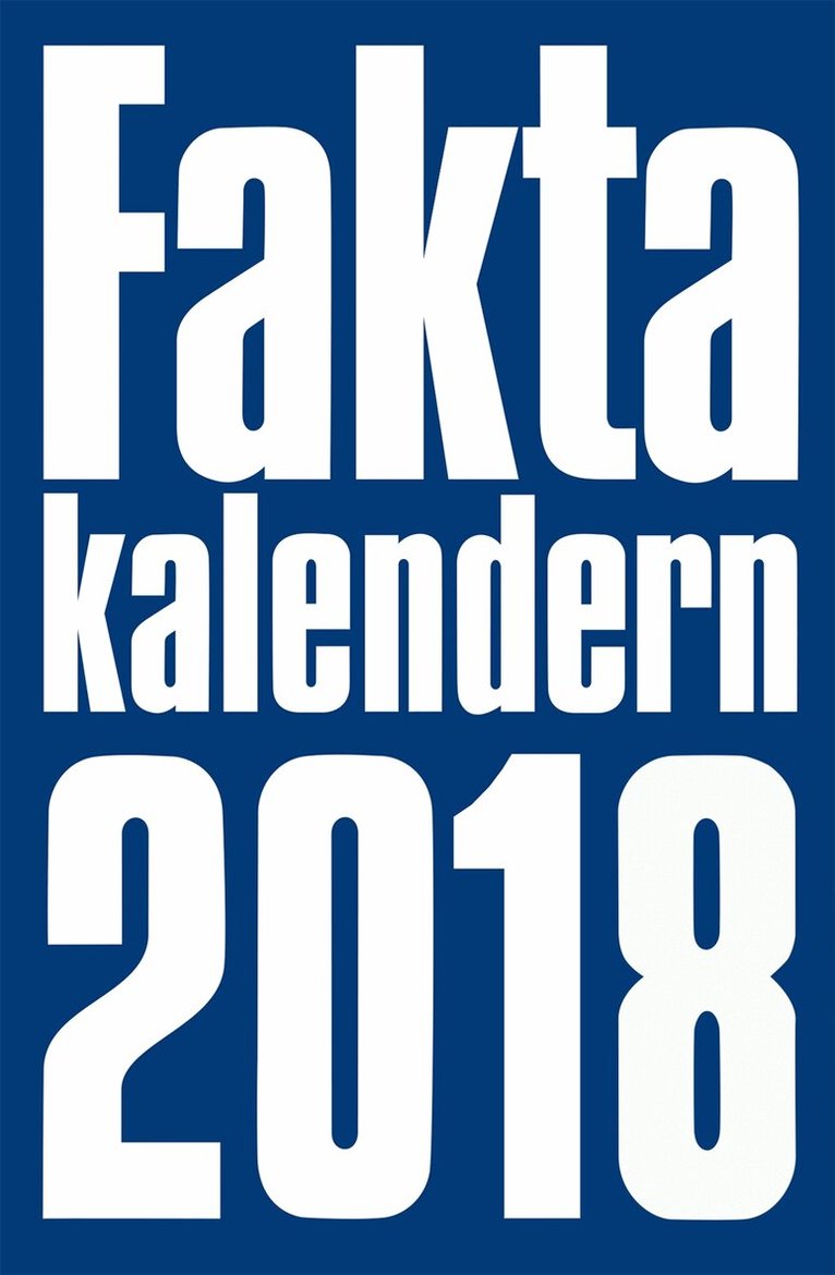 Faktakalendern 2018, Häftad