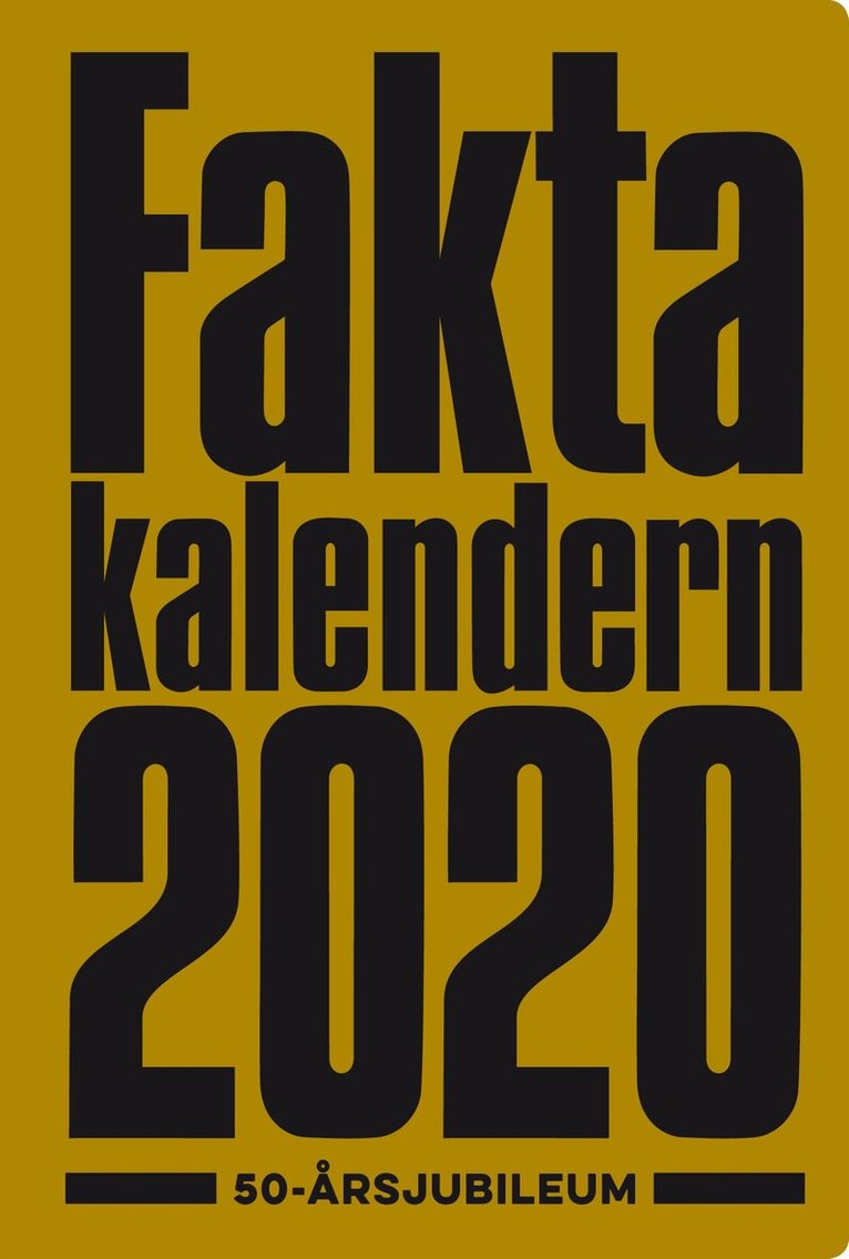 Faktakalendern 2020, Häftad