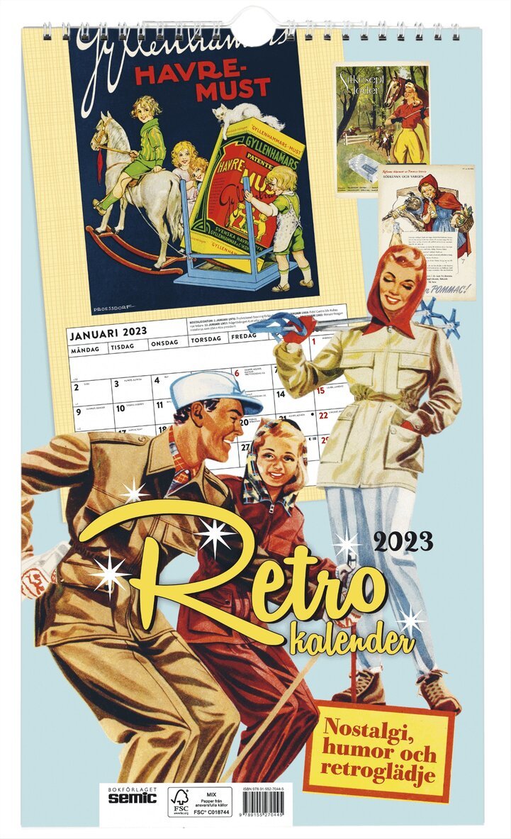 Retrokalender 2023, Häftad