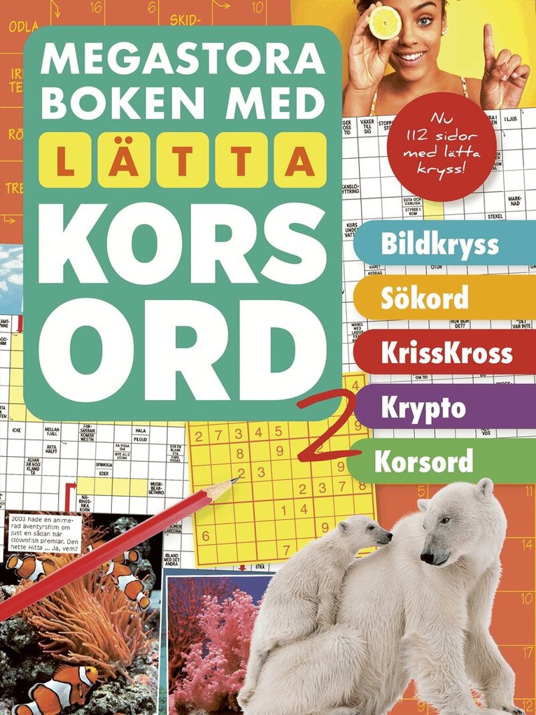 Tankesport - Megastora boken med lätta korsord 2, Häftad