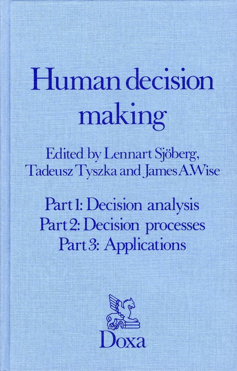 Human decision making, Inbunden
