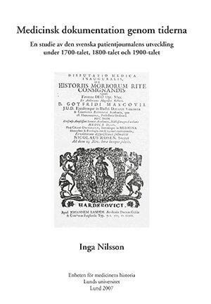 Inga Nilsson - Medicinsk dokumentation genom tiderna, Häftad