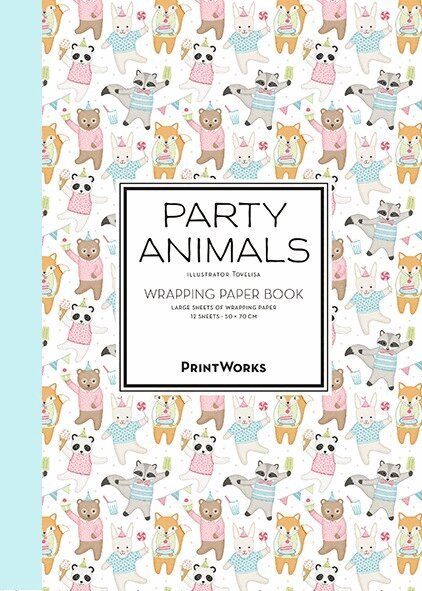 Tovelisa - Party Animals - 12 presentpapper i bokform, Häftad