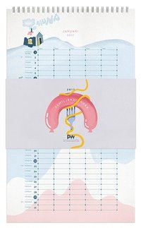 e-Bok Familjekalender 2017 Spiralbunden