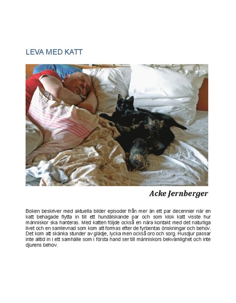 Acke Jernberger - LEVA MED KATT, E-bok
