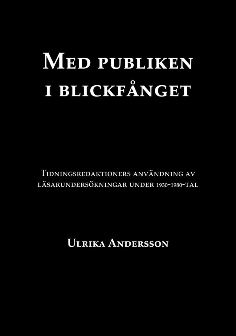 Ulrika Andersson - Med publiken i blickfånget, E-bok