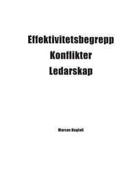 e-Bok Effektivitetsbegrepp   Konflikter   Ledarskap