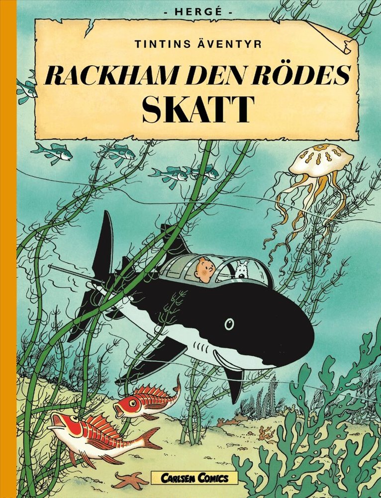 Hergé - Rackham den rödes skatt (stort format), Inbunden