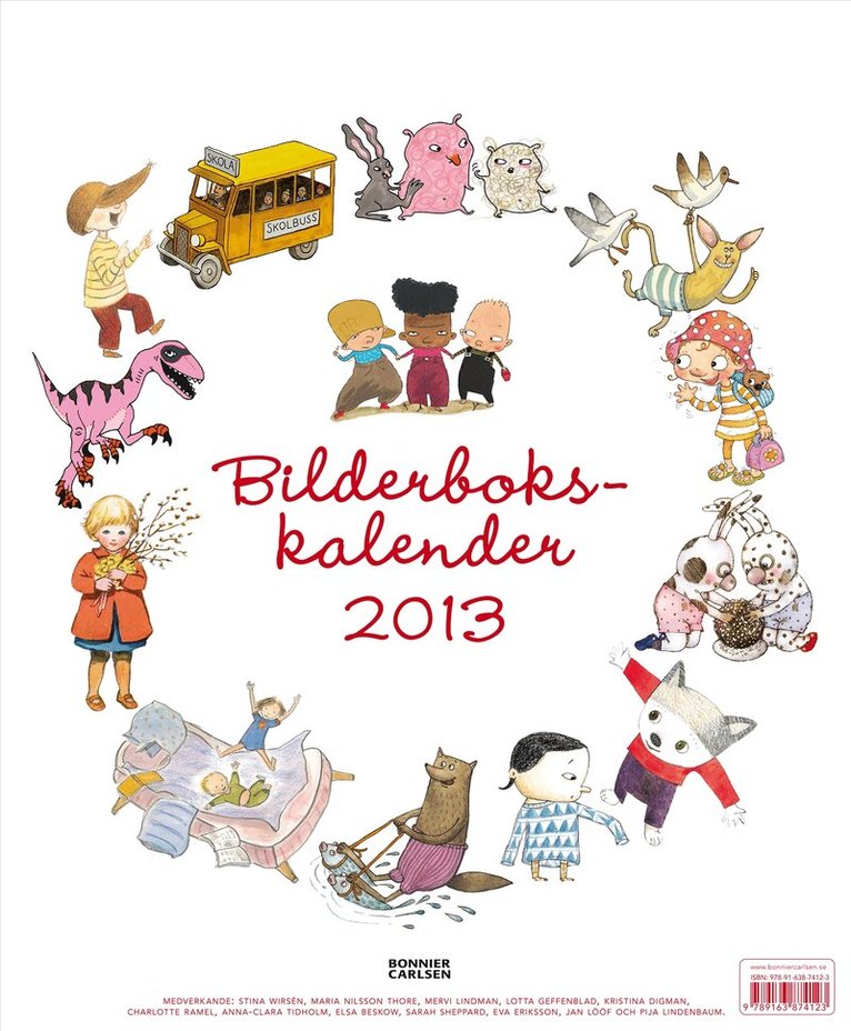 Bilderbokskalender 2013, Häftad