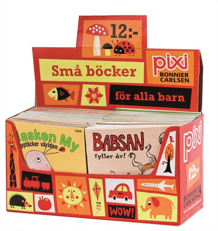 Pixi säljförpackning serie 201, Häftad