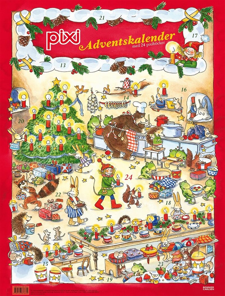 Pixi Adventskalender, Häftad