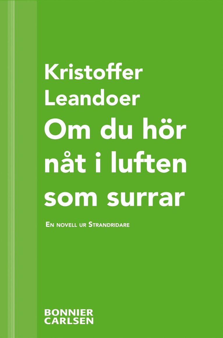 Kristoffer Leandoer - Om du hör nåt i luften som surrar : en skräcknovell ur Strandridare, E-bok