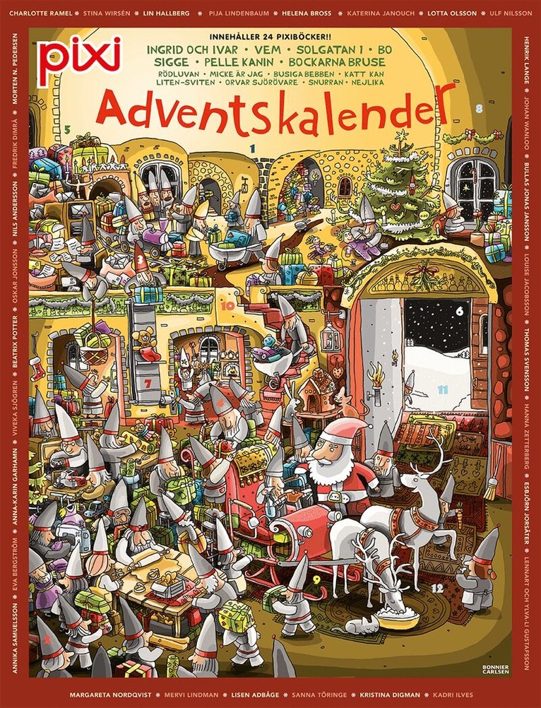 Pixi adventskalender, Häftad