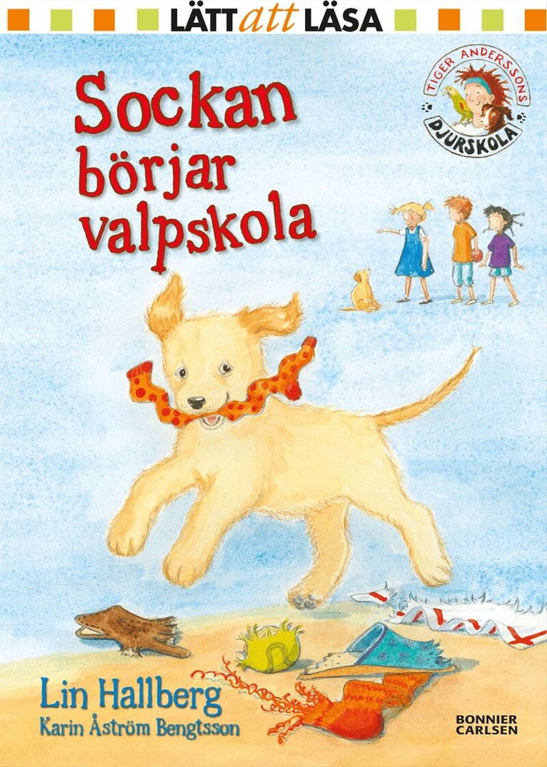 Lin Hallberg - Sockan börjar valpskola, Inbunden