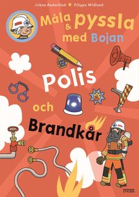 e-Bok Måla och pyssla med Bojan  polis, brandkår