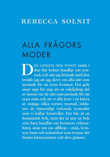 Rebecca Solnit Alla frågors moder