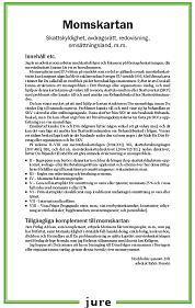 Momskartan - Skattskyldighet, avdragsr�tt, redovisning, oms�ttningsland, m.m.