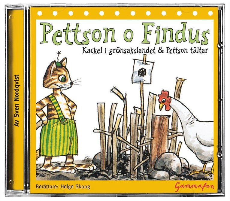 Sven Nordqvist - Pettson o Findus: Kackel i grönsakslandet ; Pettson tältar, CD-bok