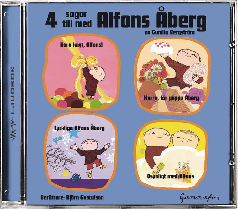 Gunilla Bergström - 4 sagor till med Alfons Åberg, CD-bok