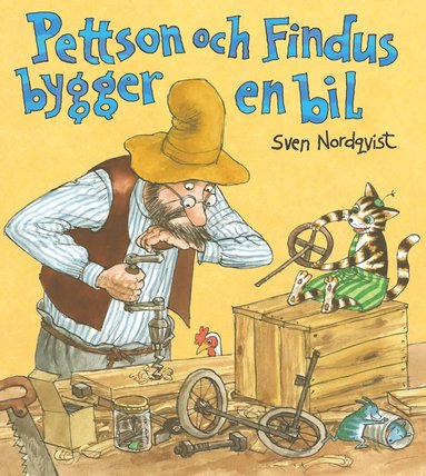 Sven Nordqvist Pettson och Findus bygger en bil