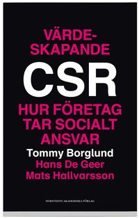 e-Bok Värdeskapande CSR  hur företag tar socialt ansvar