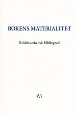 e-Bok Bokens materialitet  bokhistoria och bibliografi