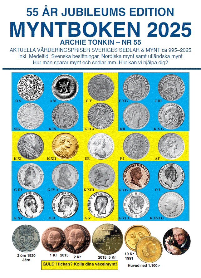 Archie Tonkin - Myntboken 2025 Nr 55 Jubileumsutgåva, Häftad