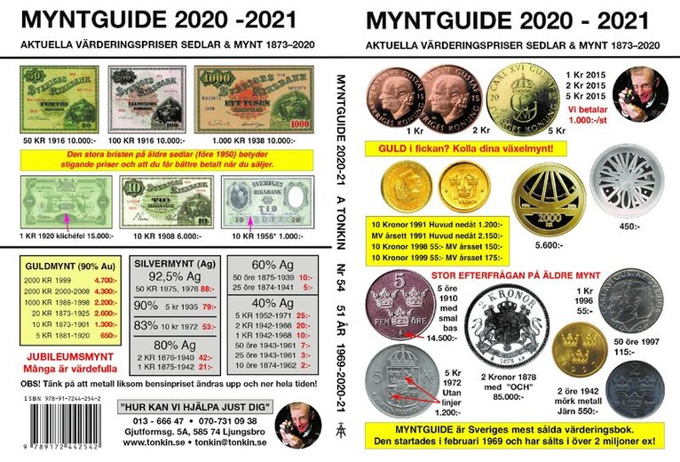 Archie Tonkin - Myntguide Nr 54 2020-2021, Häftad